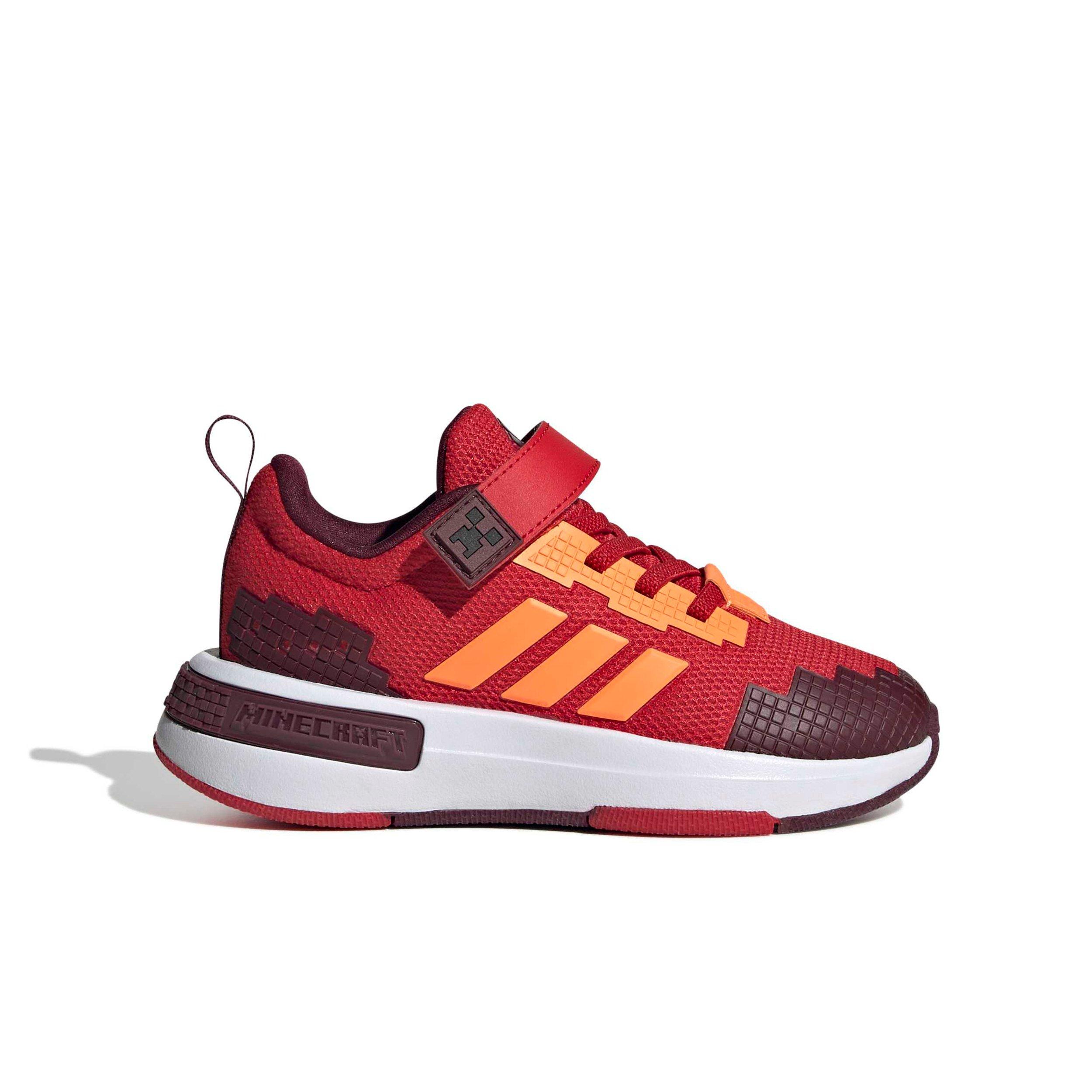 adidas Minecraft Pro "Better Scarlet/Lucid Orange/Maroon" Preschool Boys' Shoe - SCARLET/ORANGE/MAROON